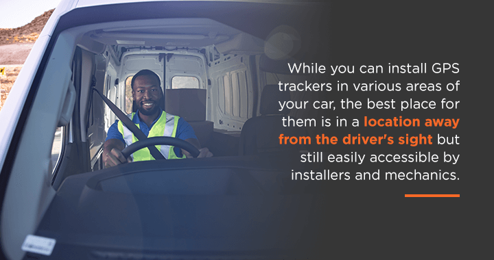 Where Is a GPS Tracking Device Installed on a Car?